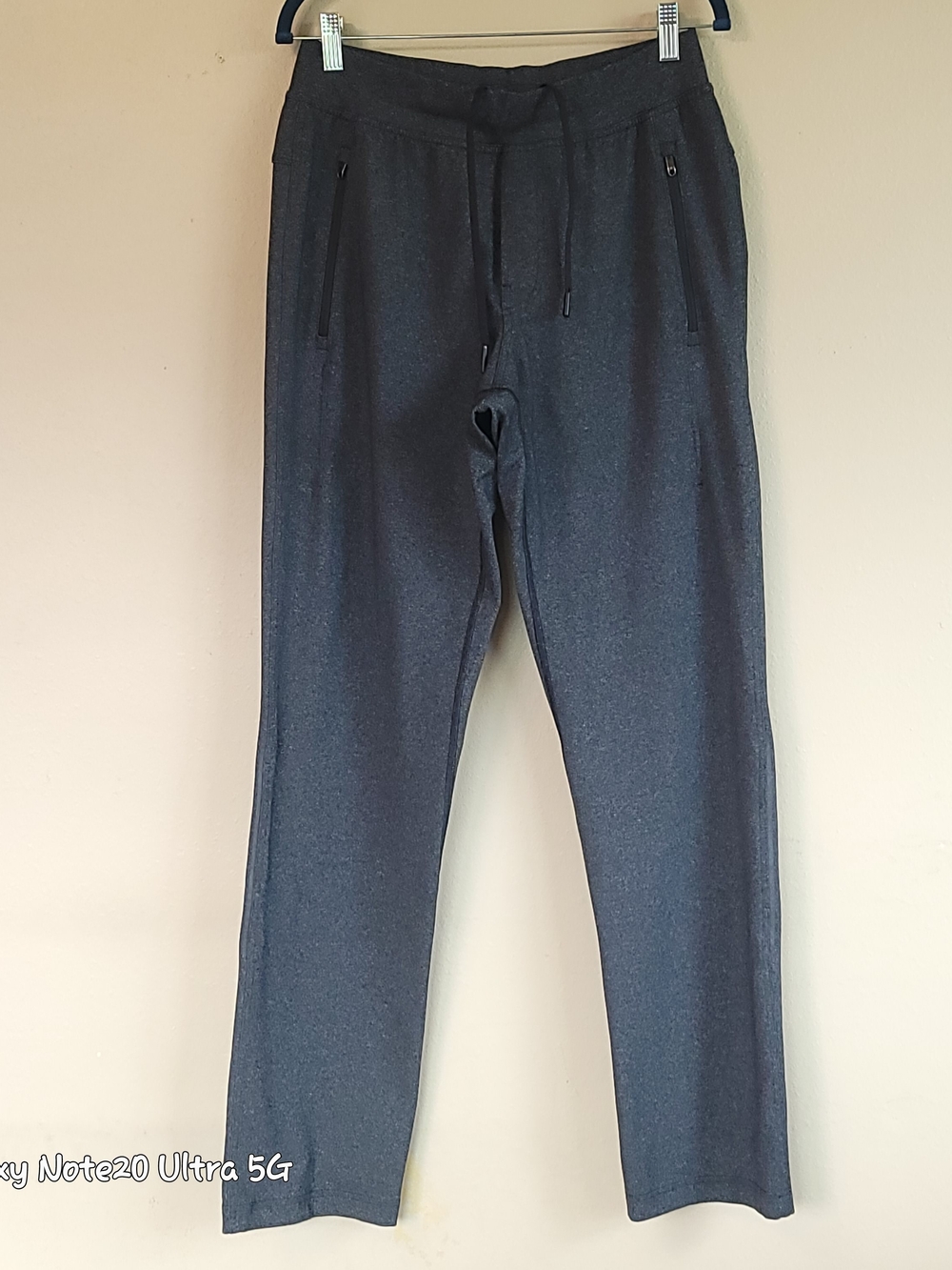 Lululemon Discipline Pant M Medium Heathered Black Gray Straight Leg Pants EUC
